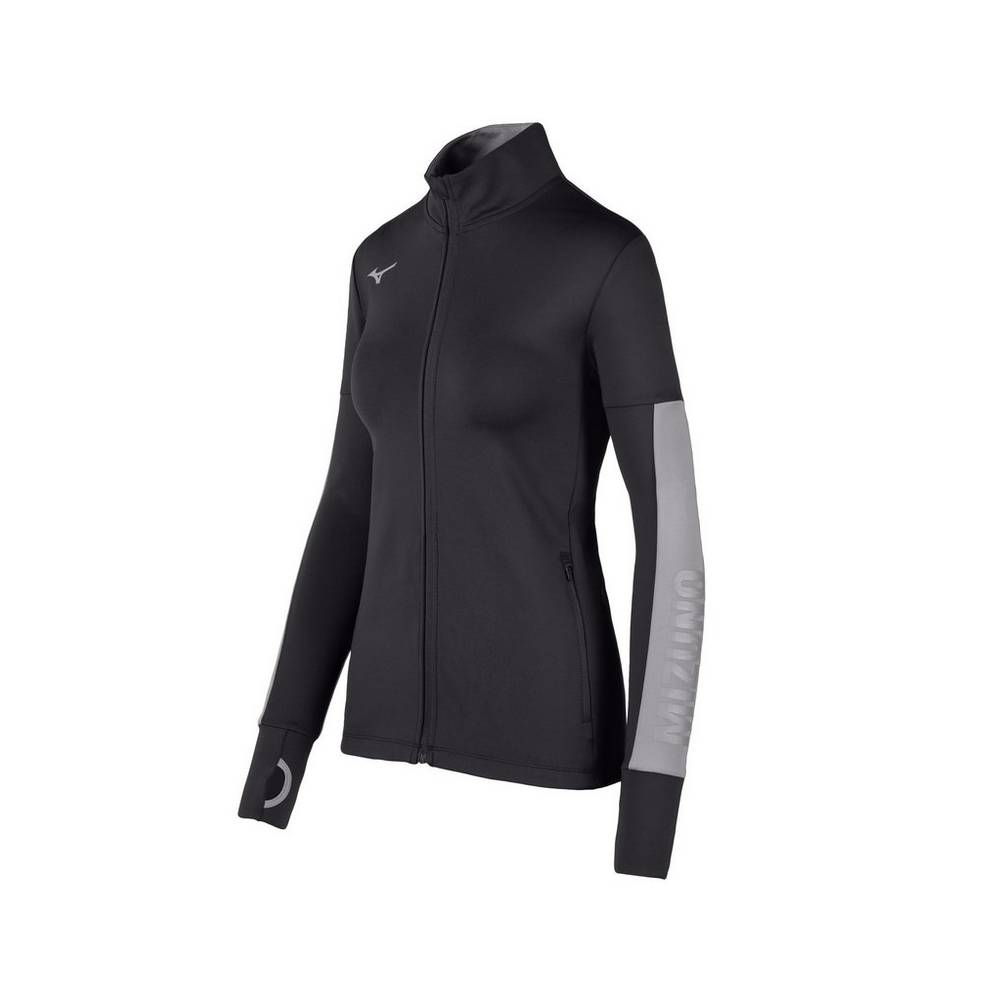 Mizuno Alpha Quest Női Jacke Fekete SXG836921